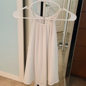 White flowy tank top